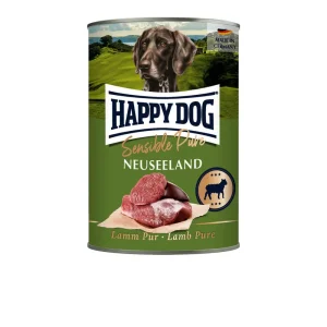 Sparpaket 24 x 400 g Happy Dog Sensible Pure Neuseeland Lamm Pur Hunde Nassfutter Letzte Chance